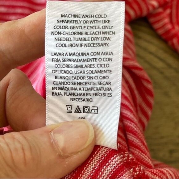 Terra & Sky Red Peplum Top Size 4X - Picture 4 of 13